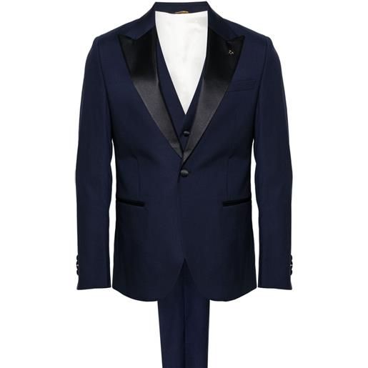 Manuel Ritz three-piece single-breasted suit - blu