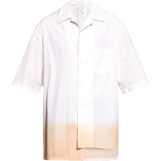 Lanvin camicia con fantasia tie dye - bianco