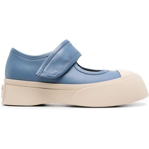 Marni panelled mary jane sneakers - blu