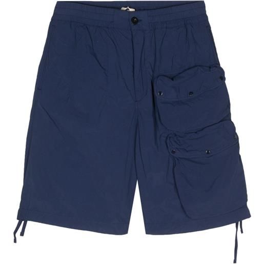 Ten C taffeta cargo shorts - blu