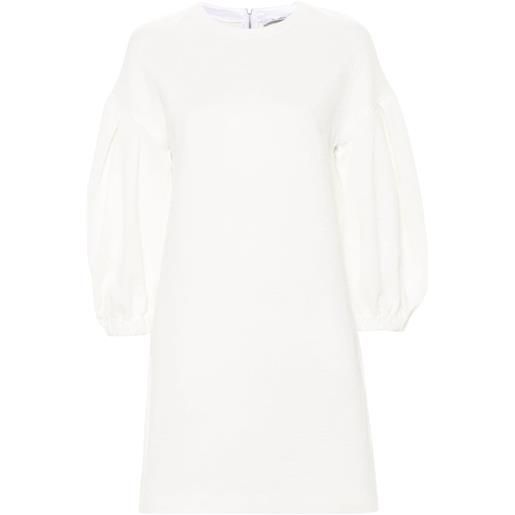 Max Mara embossed-logo mini dress - bianco