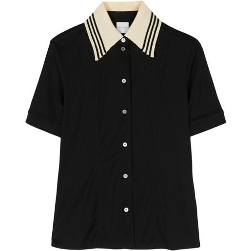 Paul Smith camicia con colletto a contrasto - nero