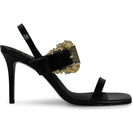 VERSACE JEANS COUTURE sandalo nero per donna