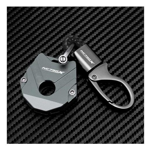 XIWEIZHI copertura chiave moto per hon-da nc750x nc 750x nc750 x 2021 2017-2022 accessori moto custodia in alluminio con chiave shell (chiave senza chip) portachiavi ( colore: lll )