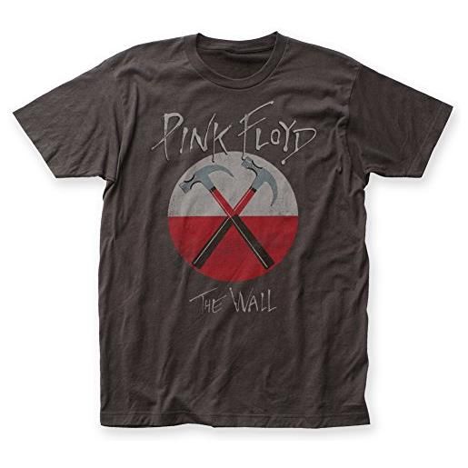 Pink Floyd maglietta in stile invecchiato con motivo Pink Floyd, con martelli coal large