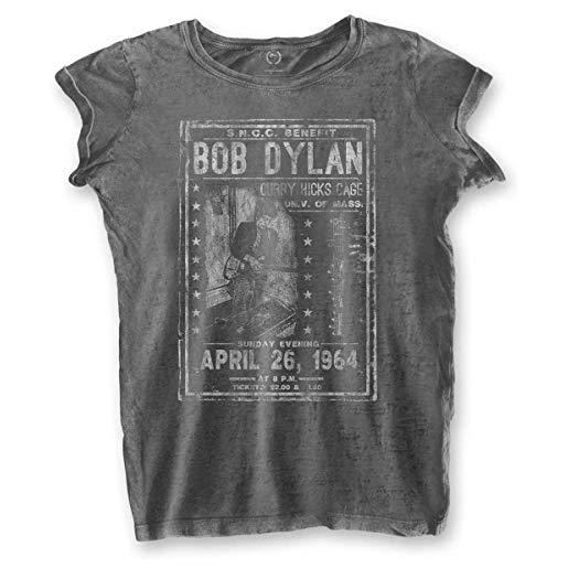 Rock Off ladies bob dylan convert flyer burnout ufficiale donne maglietta signore (medium)