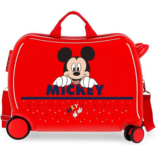 JOUMMA BAGS mickey happy trolley cavalcabile abs 4 ruote rosso - registrati!Scopri altre promo