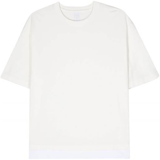 Neil Barrett layered cotton t-shirt - toni neutri