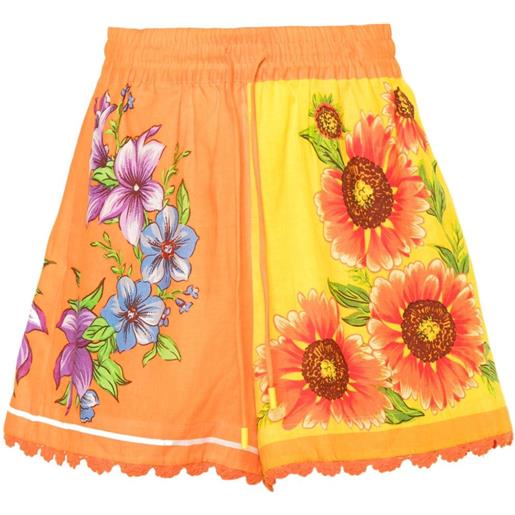ALEMAIS jude linen shorts - arancione