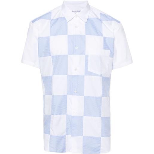 Comme Des Garçons Shirt camicia con design patchwork - bianco