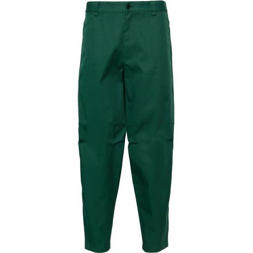 Lanvin tapered-leg twill trousers - verde