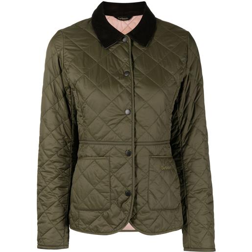 Barbour giacca trapuntata deveron - verde