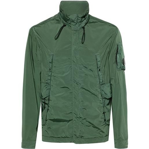 C.P. Company lens-detail hooded jacket - verde