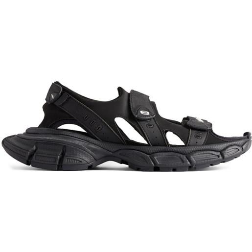 Balenciaga sandali 3xl con applicazione - nero