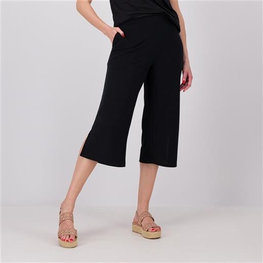 Cuddl Duds pantaloni cropped in jersey con spacchi laterali
