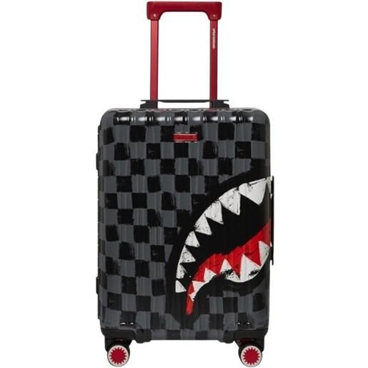 SPRAYGROUND sharks in paris paint gray carry on luggage