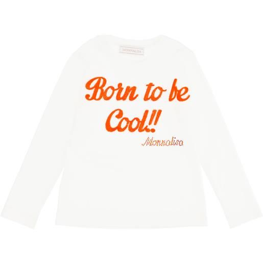Monnalisa t-shirt maniche lunghe "born to be cool"