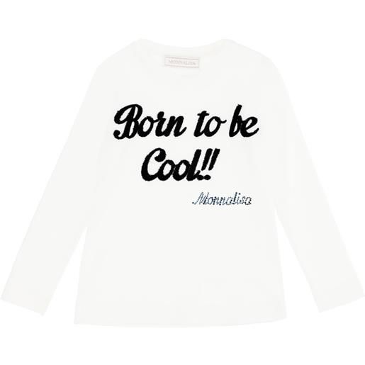 Monnalisa t-shirt maniche lunghe "born to be cool"