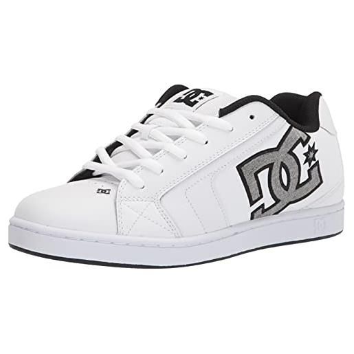 DC shoes rete, scarpe da skateboard uomo, bianco bianco battleship, 38.5 eu