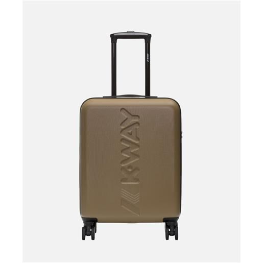 Kway valigia trolley cabina, 4 ruote, 55 cm, brown corda marrone