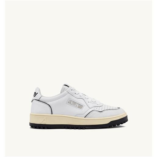 autry sneakers golf low in pelle colore bianco nero