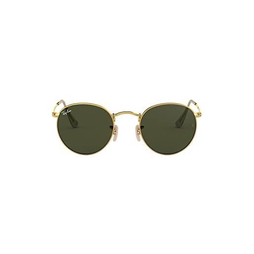 Ray-Ban rb 3447, occhiali da sole unisex-adulto, oro (verde classica, 53 mm