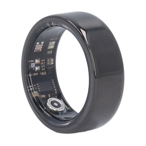 Fockety smart ring health tracker, contapassi ad anello fitness in ceramica ricaricabile tramite usb, contapassi bluetooth per monitoraggio del sonno, anello in (n. 10)