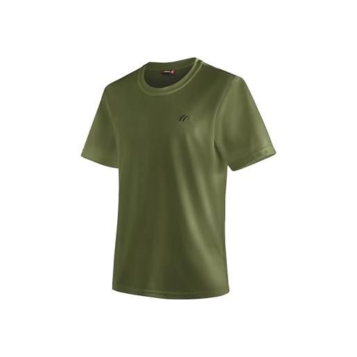Maier sports walter maglietta, verde militare, m uomo