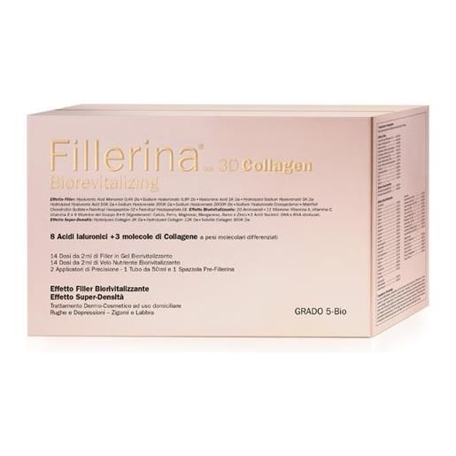 Fillerina labo fillerina biorevitalizing 3d collagen filler gel+velo nutriente grado 5 bio