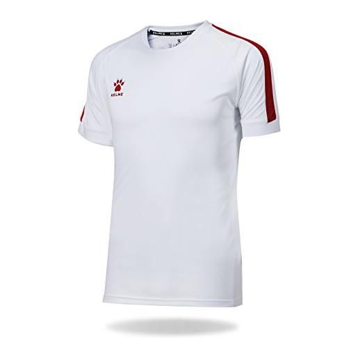 KELME global - maglietta da calcio da uomo, uomo, 78162140012, bianco/rosso, 2xl