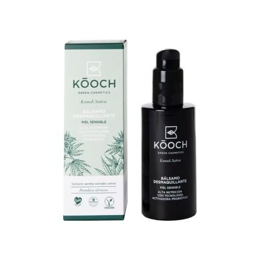 Kooch kamuk sativa balsamo per la pulizia del viso, 100 ml, vegano e naturale, protegge la barriera cutanea, con estratto di cannabis | detergente per il viso | skincare | face cleanser | struccante
