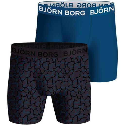 Björn Borg boxer sportivi da uomo Björn Borg performance boxer 2p - blue/print