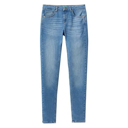 United Colors of Benetton pantalone 4nf1574k5 jeans, azzurro denim 908, 29 donna