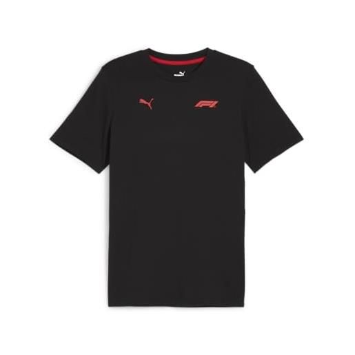 PUMA maglietta di formula 1 essentials con logo piccolo - uomo - nero - taglia: xl