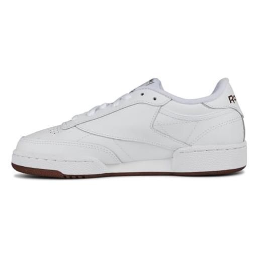 Reebok club c 85, sneaker uomo, bianco (int-white/sheer grey), 36.5 eu