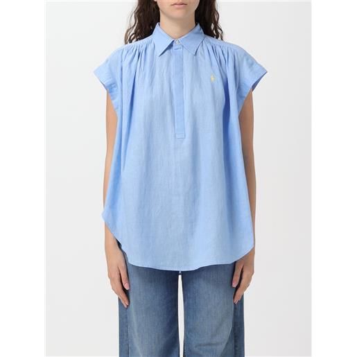 Polo Ralph Lauren camicia polo ralph lauren donna colore azzurro