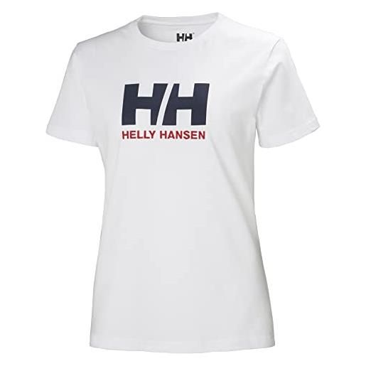 Helly Hansen hh logo maglietta, t-shirt unisex - adulto, bianco, l