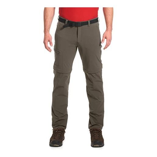 Maier sports, pantaloni corti da escursionismo uomo in tessuto stretch, modello tajo functional, marrone (teak), xxxxl