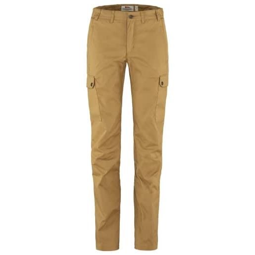 Fjallraven 84775-232 stina trousers w pantaloni sportivi donna buckwheat brown taglia 34/s