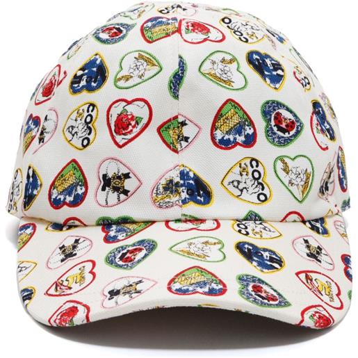 CHANEL Pre-Owned - cappello valentine anni '90-2000 - donna - cotone/cotone - taglia unica - bianco
