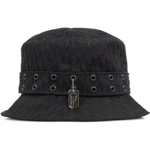 Christian Dior Pre-Owned - cappello bucket trotter 2000 - donna - poliestere/cotone/tela/resina - taglia unica - nero