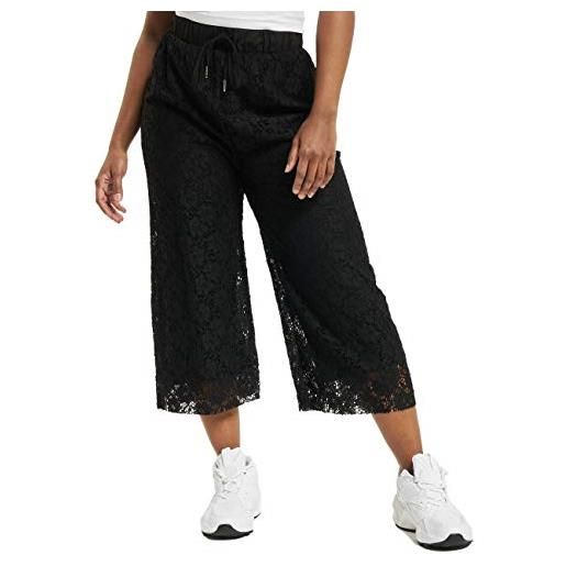 Urban Classics ladies laces culotte pantaloni, nero (black 00007), m donna