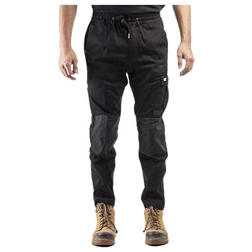 Caterpillar pantaloni cargo dinamici slim fit lavoro, nero, w32 / l30 uomo