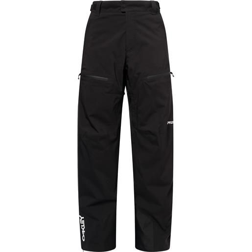 Oakley - pantaloni da sci - tnp lined shell pant 2.0 blackout per uomo in pelle - taglia m, l - nero