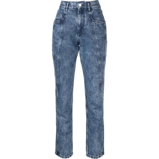 ISABEL MARANT jeans dritti crop - blu