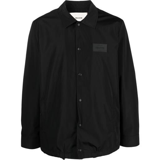 Zadig&Voltaire giacca-camicia con applicazione - nero
