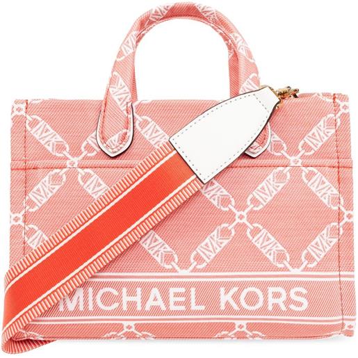 Michael Michael Kors borsa tote gigi piccola jacquard - rosa