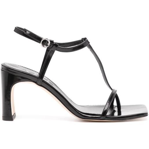 Aeyde hilma 80mm leather sandals - nero