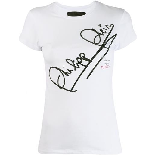 Philipp Plein t-shirt con logo - bianco