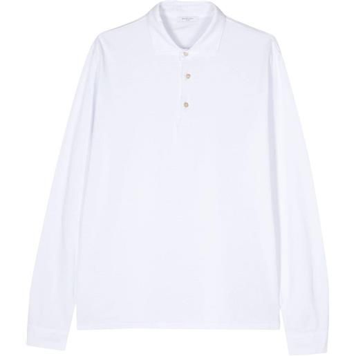 Boglioli cotton jersey polo shirt - bianco